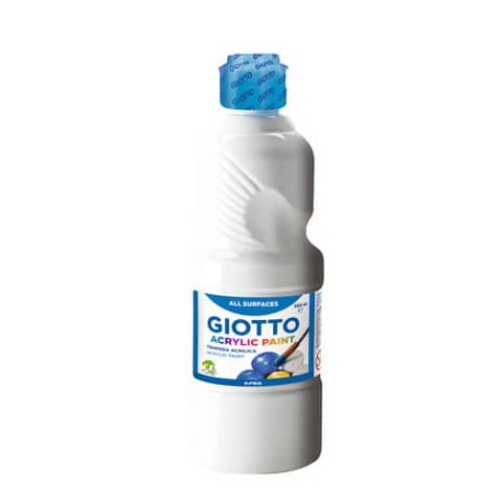 Tempera a base acrilica GIOTTO Acrylic Paint flacone 500 ml bianco 533701