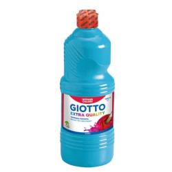 Tempera a base d'acqua GIOTTO Extra Quality flacone 1 lt cyan 533415