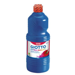 Tempera a base d'acqua GIOTTO Extra Quality flacone 1 lt blu oltremare 533417