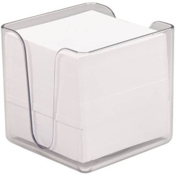 Porta cubo prendiappunti deflecto® con circa 750 foglietti 90x90 mm trasparente CP053YTCRY