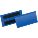 Tasche per identificazione Durable con bande magnetiche blu f.to esterno mm. 113x5- inserto 100x38mm