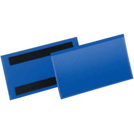 Tasche per identificazione Durable con bande magnetiche blu f.to esterno mm. 163x83- inserto 150x67m