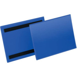 Tasche per identificazione Durable con bande magnetiche blu f.to esterno mm. 223x163- inserto A5 ori