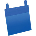 Tasche per identificazione Durable con fascette di aggancio blu f.to esterno mm 223x387- inserto A5 