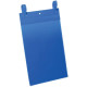 Tasche per identificazione Durable con fascette di aggancio blu f.to esterno mm 223x530- inserto A4 