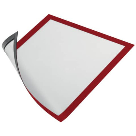 Cornici con pannello magnetico DURABLE DURAFRAME® MAGNETIC A4 PVC rigido rosso 236x323 mm  conf. 5 -