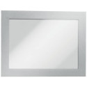 Cornici con pannello magnetico DURABLE DURAFRAME® A6 argento metallizzato 176x130mm  conf. 2 - 48702