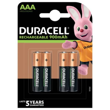 Batterie ricaricabili Duracell Precaricata Ministilo 800 mAh AAA conf. da 4 - DU77