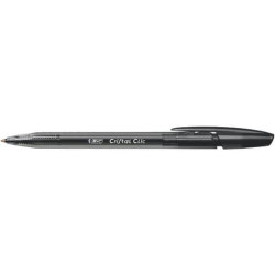 Penna a sfera a scatto BIC Cristal Clic M 1 mm nero 8507322