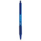 Penna a sfera a scatto BIC SoftFeel Clic Grip M 1 mm blu Conf. 12 pezzi - 837398