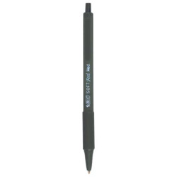 Penna a sfera a scatto BIC SoftFeel Clic Grip M 1 mm nero Conf. 12 pezzi - 837397