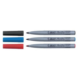 Marcatore permanente BIC Marking Pocket 1445 punta conica 1 mm blu 8209012