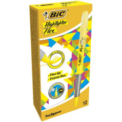 Evidenziatore BIC Highlighter Flex 1-4,3 mm giallo 942040