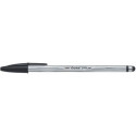 Penna a sfera BIC Cristal Stylus M 1 mm nero 902124