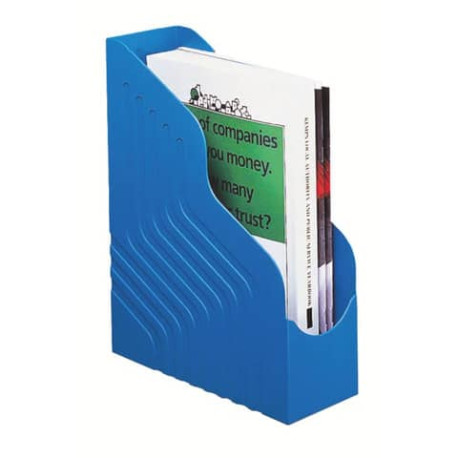 Portariviste King Mec Magazine Rack 25x32 cm dorso 10 cm blu 49104