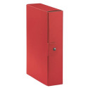 Cartelle portaprogetti Esselte C28 EUROBOX dorso 8 cm presspan biverniciato rosso - 390328160