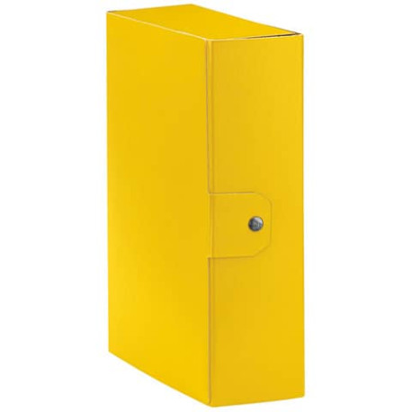 Cartelle portaprogetti Esselte C30 EUROBOX dorso 10 cm presspan biverniciato giallo - 390330090