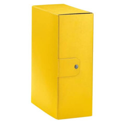 Cartella portaprogetti Esselte C32 EUROBOX dorso 12 cm presspan biverniciato giallo - 390332090