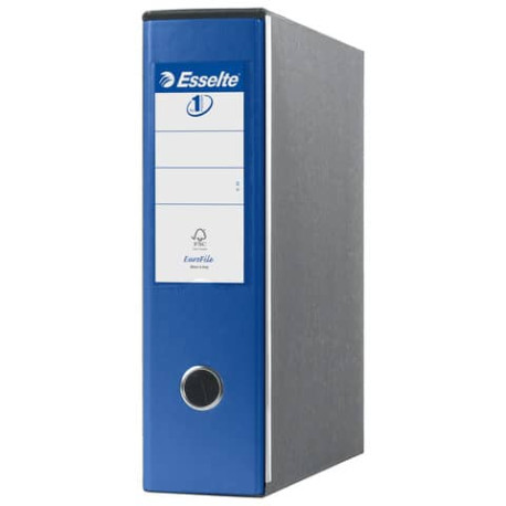 Registratori con custodia Esselte G53 Eurofile commerciale 29,5x32 cm - dorso 8 cm blu - 390753050