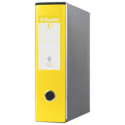 Registratore con custodia Esselte G53 EUROFILE commerciale D8 cartone rivestito PP giallo vivida - 3