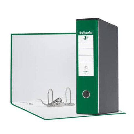 Registratore con custodia Esselte G55 Eurofile protocollo 29,5x35cm - dorso 8 cm verde - 390755180