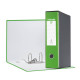 Registratore con custodia Esselte G55 Eurofile protocollo 29,5x35 cm - dorso 8 cm verde vivida - 390