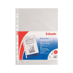 Buste a perforazione universale goffrate Esselte OFFICE 21x29,7 cm trasparente antiriflesso  conf. d