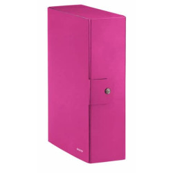 Scatola portaprogetti Leitz WOW in cartone - dorso 10 cm - formato 25x35 cm fucsia metallizzato - 39