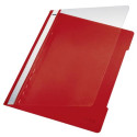 Cartellina ad aghi con clip Leitz in PVC A4 rosso 41910025