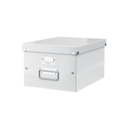 Scatola per archiviazione universale "M" Leitz CLICK & STORE A4 bianco metallizzato - 60440001