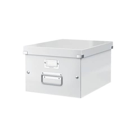 Scatola per archiviazione universale "M" Leitz CLICK & STORE A4 bianco metallizzato - 60440001