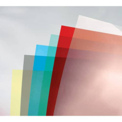 Copertine per rilegatura GBC ColorCLear in pvc a4 fumo conf da 100 copertine - CE011850E