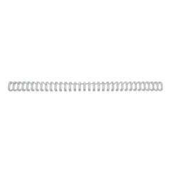 Spirali metalliche a 34 anelli GBC WireBind 14 mm a4 argento conf da 100 spirali - RG810997