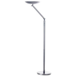 Lampada a terra a led UNILUX Varialux articolata grigio metallizzato 400090471