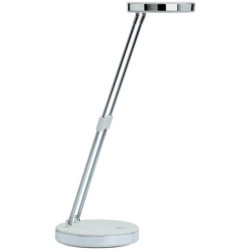 Lampada da scrivania MAUL a LED MAULpuck acciaio bianco 5 W, 230 Lm, 6500K 8201202