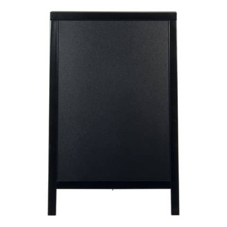 Lavagna da terra Securit® Duplo in legno 55x85 cm nero SBD-BL-85