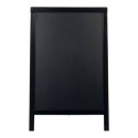 Lavagna da terra Securit® Duplo in legno 55x85 cm nero SBD-BL-85