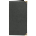 Portaconto Securit® Classic in similpelle 12x23 cm nero MC-CRBP-BL