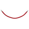 Cordone in velluto Securit® con finiture in cromo 1,5 m rosso RS-CLRP-CHRD