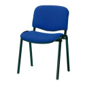 Sedia visitatore Unisit Dado 4 gambe - schienale fisso blu Conf. 4 pezzi - D5S/4/EB