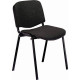 Sedia visitatore Unisit Dado 4 gambe - schienale fisso nero Conf. 4 pezzi - D5S/4/IN