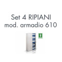 Set 4 ripiani per armadio 610 bianco  Tecnical 2 - 805141163013