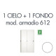 Set 1 cielo + 1 fondo per armadio 612 bianco Tecnical 2 - 805141163035