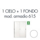 Armadio a porte scorrevoli 615 Tecnical 2 1 CIELO + 1 FONDO PER 615 BIANCO 805141163043