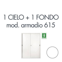 Armadio a porte scorrevoli 615 Tecnical 2 1 CIELO + 1 FONDO PER 615 BIANCO 805141163043