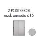 Armadio a porte scorrevoli 615 Tecnical 2 2 POSTERIORI PER 615 GRIGIO 805141163048