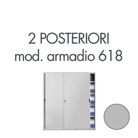 Armadio a porte scorrevoli 618 Tecnical 2 2 POSTERIORI PER 618 GRIGIO 805141163058