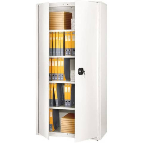 Armadio a porte battenti A-ECO-90 Tecnical 2 2 PORTE DX/SX+2 POSTER. PER A-ECO-90 BIANCO - 805141163