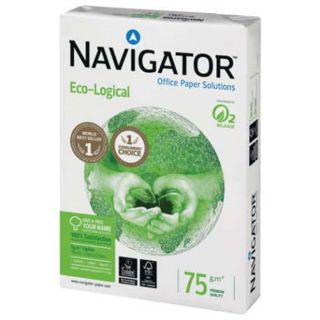 Carta per fotocopie A4 Navigator Ecological 75 g/m² Risma da 500 fogli NEC0750088