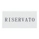 Segnaposto con scritto "Riservato" Securit® in acrilico rigido bianco set da 5 pezzi - TN-RES-IT-WT